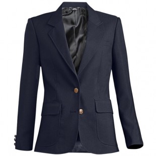 National Patrol by Henry Segal Women's Customizable Navy Single Breasted Blazer - 2
