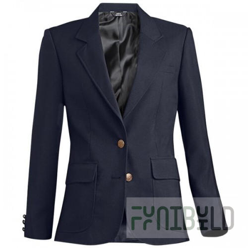 National Patrol by Henry Segal Women's Customizable Navy Single Breasted Blazer - 2