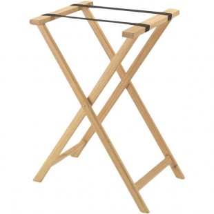 Aarco TS-1 Natural Folding Wood Tray Stand - 31 Aarco TS-1 Natural Folding Wood Tray Stand - 31