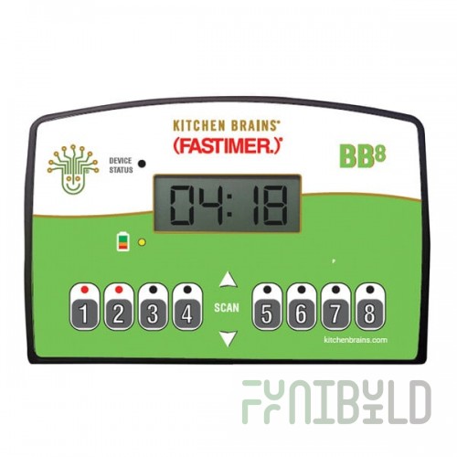 Kitchen Brains® BB8 (FAST.)® Digital 8-Product 99 Hour Battery Timer
