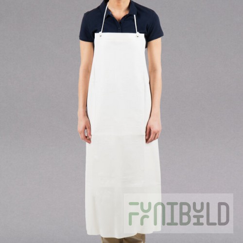 San Jamar 614DVA-WH20 White 20 Mil Vinyl Dishwasher Apron - 45
