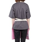 Uncommon Chef 3127 Pink Customizable Poly-Cotton Avalanche Bib Apron with Natural Webbing and 3 Pockets - 34