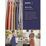 Acopa Ashville Mauve Linen Smock Bib Apron with 2 Pockets - Small / Medium Acopa Ashville Mauve Linen Smock Bib Apron with 2 Pockets - Small / Medium