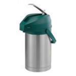 Service Ideas Color-Me-SVAC 2.5 Liter Brushed Stainless Steel Lined Airpot with Lever and Orange Top CTAL25OR