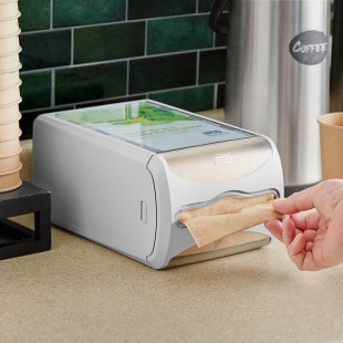 Tork Xpressnap 6434000 Gray Countertop Interfold Napkin Dispenser N4 Tork Xpressnap 6434000 Gray Countertop Interfold Napkin Dispenser N4