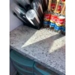 Choice Red 4-Section Slanted Countertop Cup and Lid Organizer