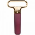 Franmara Ahh Super! Chrome-Plated Two-Prong Customizable Cork Extractor with White Sheath 2125-24