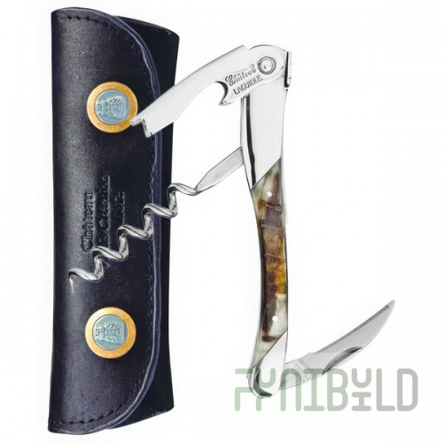 Chateau Laguiole Grand Cru Ram Horn Waiter's Corkscrew 3235
