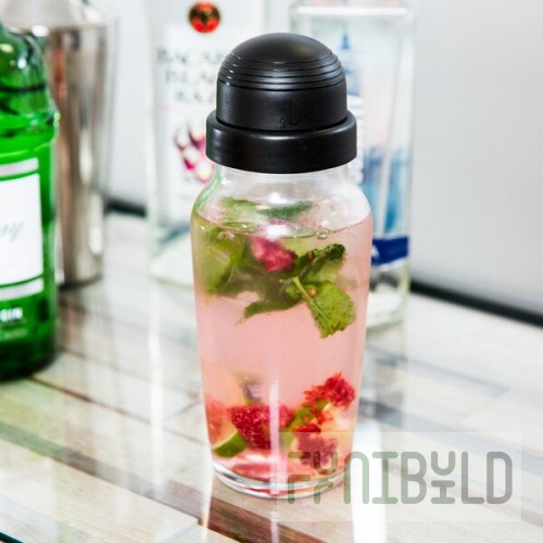 Libbey 13230520 19.75 oz. Customizable Glass 3-Piece Cobbler Cocktail Shaker 500 - 12/Case
