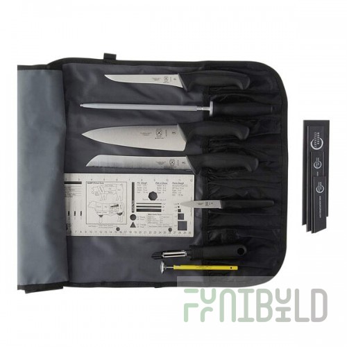 Mercer Culinary Millennia® Partners in Education 13-Piece Culinary School Knife Kit M4SET2