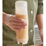 San Jamar EZ-KLEEN® 24 oz. Sauce Bottle with Medium Valve 857324M
