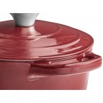 Valor 1.75 Qt. Merlot Enameled Cast Iron Sauce Pan with Cover Valor 1.75 Qt. Merlot Enameled Cast Iron Sauce Pan with Cover