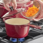 Valor 1.75 Qt. Merlot Enameled Cast Iron Sauce Pan with Cover Valor 1.75 Qt. Merlot Enameled Cast Iron Sauce Pan with Cover