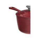 Valor 1.75 Qt. Merlot Enameled Cast Iron Sauce Pan with Cover Valor 1.75 Qt. Merlot Enameled Cast Iron Sauce Pan with Cover