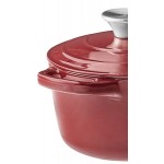 Valor 1.75 Qt. Merlot Enameled Cast Iron Sauce Pan with Cover Valor 1.75 Qt. Merlot Enameled Cast Iron Sauce Pan with Cover
