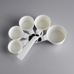 OXO 11111102 Good Grips 1/4 to 1 Cup 6-Piece White Measuring Cup Set