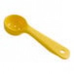Carlisle 492304 Measure Misers 1 oz. Yellow Acetal Short Handle Perforated Portion Spoon Carlisle 492304 Measure Misers 1 oz. Yellow Acetal Short Handle Perforated Portion Spoon