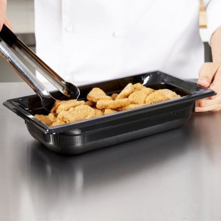 Vollrath 9032420 Super Pan® 1/3 Size Black High Heat Plastic Food Pan - 2 1/2 Vollrath 9032420 Super Pan® 1/3 Size Black High Heat Plastic Food Pan - 2 1/2