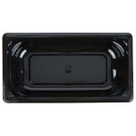 Vollrath 9032420 Super Pan® 1/3 Size Black High Heat Plastic Food Pan - 2 1/2
