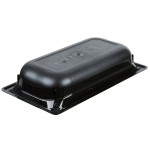 Vollrath 9032420 Super Pan® 1/3 Size Black High Heat Plastic Food Pan - 2 1/2