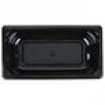 Vollrath 9032420 Super Pan® 1/3 Size Black High Heat Plastic Food Pan - 2 1/2