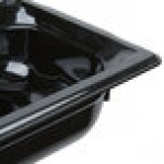 Vollrath 9032420 Super Pan® 1/3 Size Black High Heat Plastic Food Pan - 2 1/2