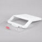 Rubbermaid® FG9G6000WHT ProSave 2.6 Gallon / 40 Cup White Shelf Ingredient Storage Bin with Sliding Lid & Scoop