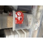 Araven 23.2 Qt. Translucent Square Polypropylene Food Storage Container with Airtight Lid