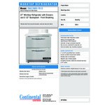 Continental Refrigerator SW27NBS-FB-D 27