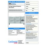 Continental Refrigerator RA68N-D 68 Continental Refrigerator RA68N-D 68