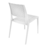 Siesta Verona White Wickerlook Resin Outdoor Dining Chair Siesta Verona White Wickerlook Resin Outdoor Dining Chair
