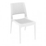 Siesta Verona White Wickerlook Resin Outdoor Dining Chair Siesta Verona White Wickerlook Resin Outdoor Dining Chair