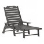 Flash Furniture Monterey Gray Adjustable Polyethylene Adirondack Chaise Lounge with Cup Holder Flash Furniture Monterey Gray Adjustable Polyethylene Adirondack Chaise Lounge with Cup Holder
