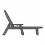 Flash Furniture Monterey Gray Adjustable Polyethylene Adirondack Chaise Lounge with Cup Holder Flash Furniture Monterey Gray Adjustable Polyethylene Adirondack Chaise Lounge with Cup Holder