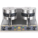 Carnival King WBM26 Non-Stick Double Belgian Waffle Maker with Timers - 120V Carnival King WBM26 Non-Stick Double Belgian Waffle Maker with Timers - 120V