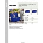 CaterGator CG100NVW Navy 110 Qt. Mobile Rotomolded Outdoor Cooler / Ice Chest