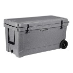CaterGator CG100SPGW Gray 110 Qt. Mobile Rotomolded Outdoor Cooler / Ice Chest