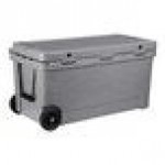 CaterGator CG100SPGW Gray 110 Qt. Mobile Rotomolded Outdoor Cooler / Ice Chest