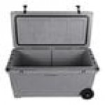 CaterGator CG100SPGW Gray 110 Qt. Mobile Rotomolded Outdoor Cooler / Ice Chest