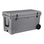 CaterGator CG100SPGW Gray 110 Qt. Mobile Rotomolded Outdoor Cooler / Ice Chest