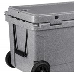 CaterGator CG100SPGW Gray 110 Qt. Mobile Rotomolded Outdoor Cooler / Ice Chest