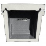 CaterGator CG100SPGW Gray 110 Qt. Mobile Rotomolded Outdoor Cooler / Ice Chest