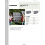 CaterGator CG100SPGW Gray 110 Qt. Mobile Rotomolded Outdoor Cooler / Ice Chest