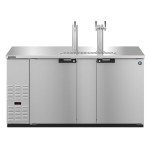 Hoshizaki DD69-S Stainless Steel Single/Double Tap Kegerator Beer Dispenser - (3) 1/2 Keg Capacity Hoshizaki DD69-S Stainless Steel Single/Double Tap Kegerator Beer Dispenser - (3) 1/2 Keg Capacity