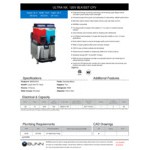 Bunn 58000.0016 Ultra NX Black and Stainless Steel Double 3 Gallon Liquid Autofill Slushy Machine with Constant Flow Valve - 120V Bunn 58000.0016 Ultra NX Black and Stainless Steel Double 3 Gallon Liquid Autofill Slushy Machine with Constant Flow Valve - 120V