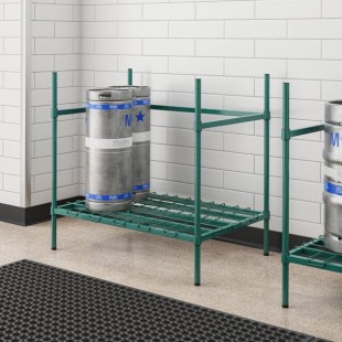 Regency 2 Keg Green Epoxy Keg Rack - 24