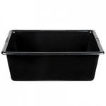 Metro myCart MY2030-34BL Black Utility Cart with Three Shelves and Chrome Posts - 24
