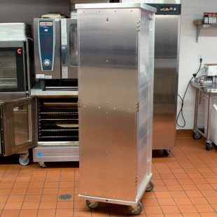 Cres Cor 150-1840D 40 Pan End Load Enclosed Non-Insulated Bun / Sheet Pan Rack with Extruded Slides - Assembled Cres Cor 150-1840D 40 Pan End Load Enclosed Non-Insulated Bun / Sheet Pan Rack with Extruded Slides - Assembled