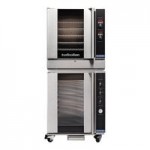 Moffat E35D6-26/2C Turbofan Double Deck Full Size Electric Digital Convection Oven with Steam Injection and Casters - 208V, 1 Phase Moffat E35D6-26/2C Turbofan Double Deck Full Size Electric Digital Convection Oven with Steam Injection and Casters - 208V, 1 Phase