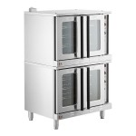 Cooking Performance Group FEC-100-DDCK Deep Depth Double Deck Full Size Electric Convection Oven - 208V, 3 / 1 Phase, 11 kW Cooking Performance Group FEC-100-DDCK Deep Depth Double Deck Full Size Electric Convection Oven - 208V, 3 / 1 Phase, 11 kW